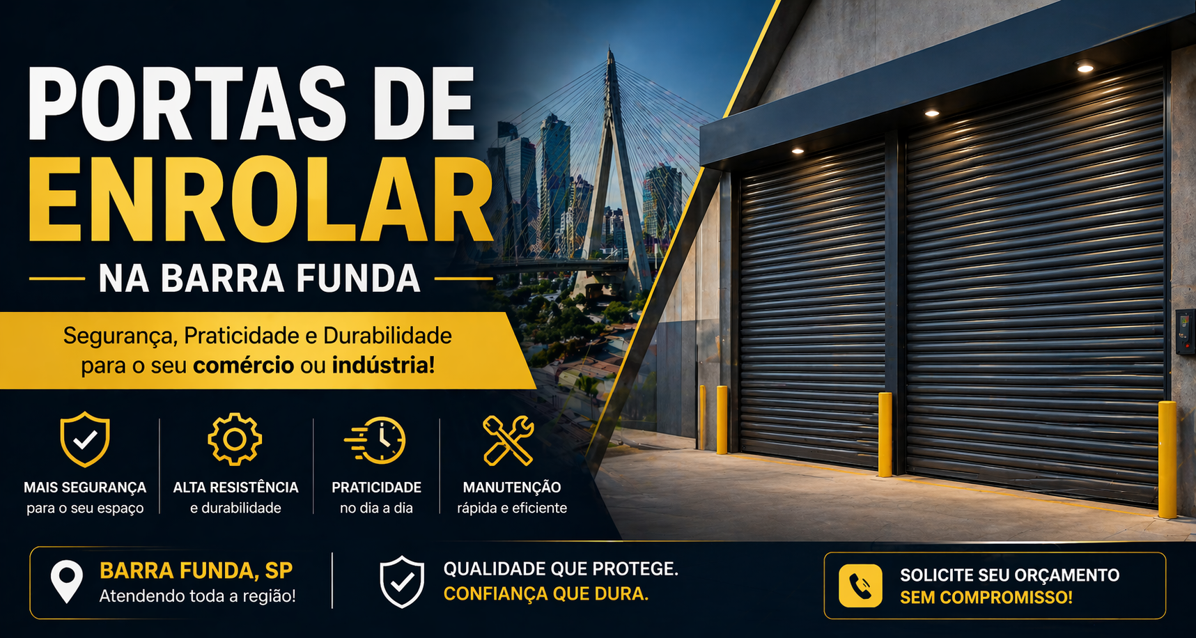 Portas de Enrolar na Barra Funda