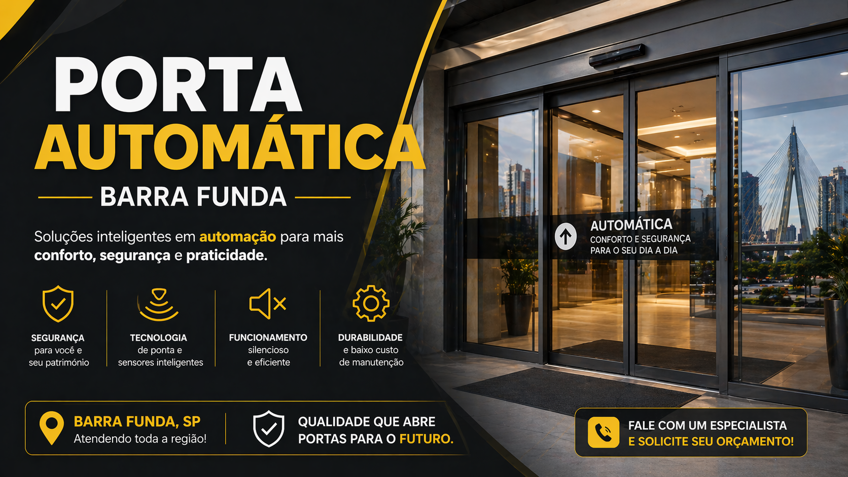 Porta Automática na Barra Funda